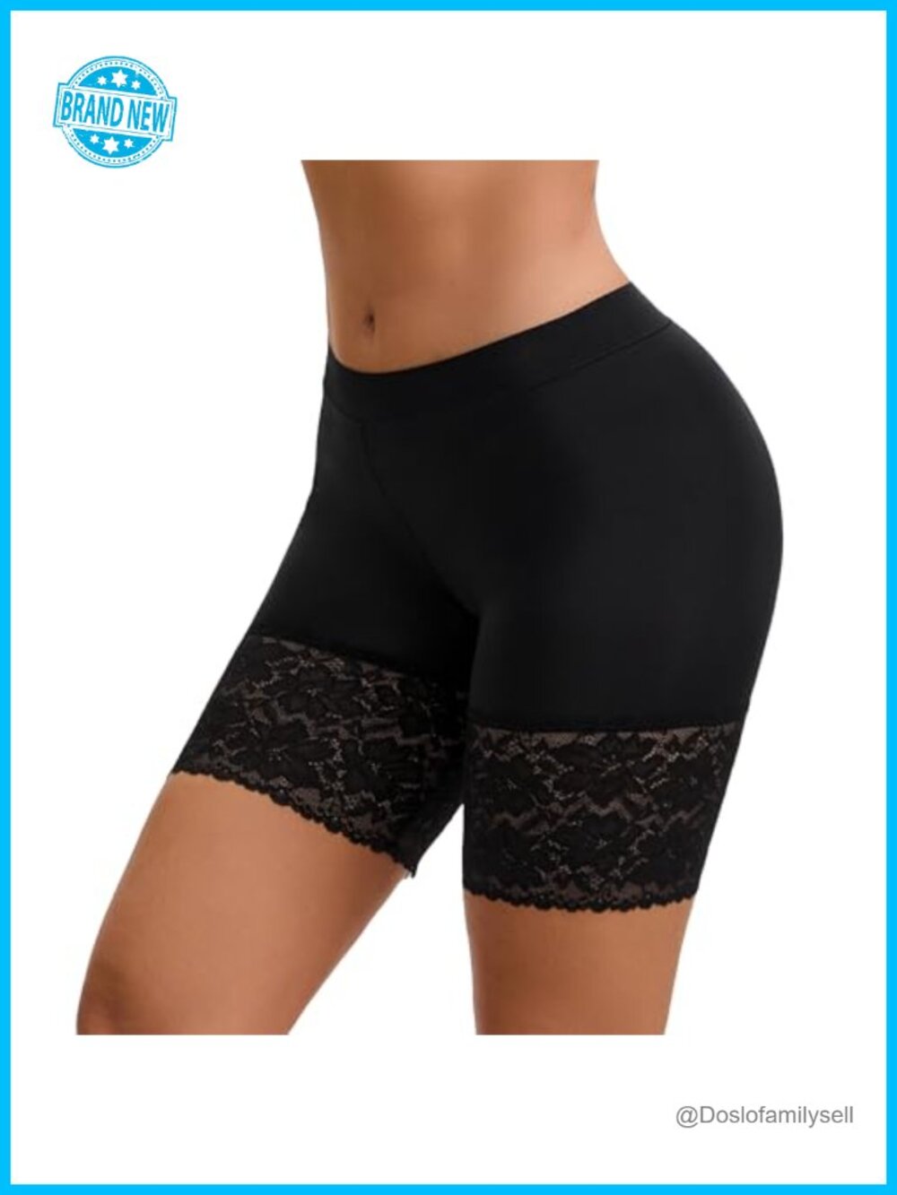 Anti Chafing Lace Slip Shorts Under Dress Boyshort Panties